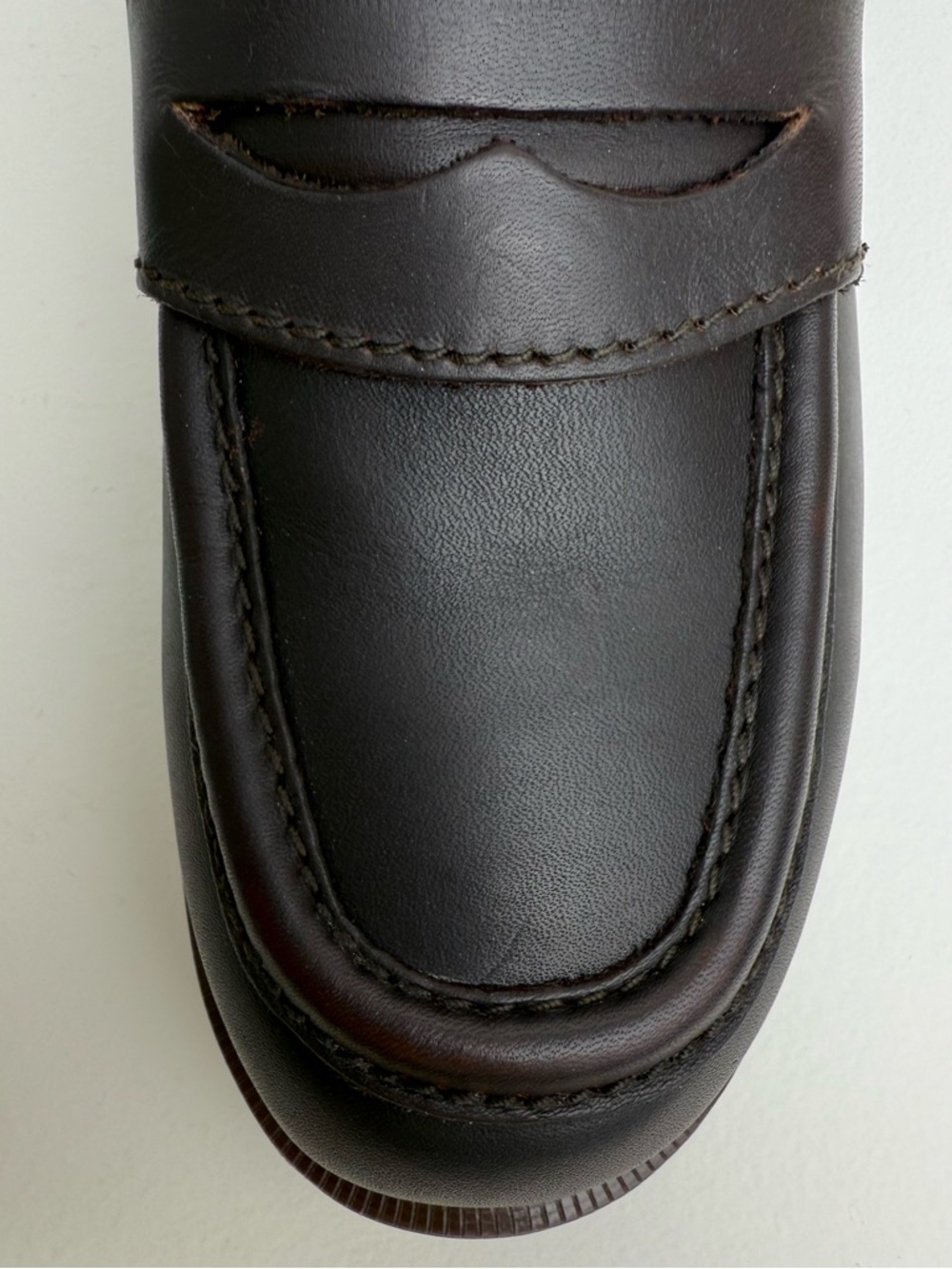 Dr. Martens Penny Loafers 8243 Vintage England Brown Leather Shoes UK 7.5 - Picture 9 of 15